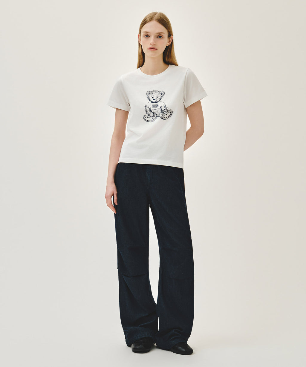 Marithe & Francois Girbaud - Doodle Bear Tee (White) product image 5 | TRAB K-Fashion Australia