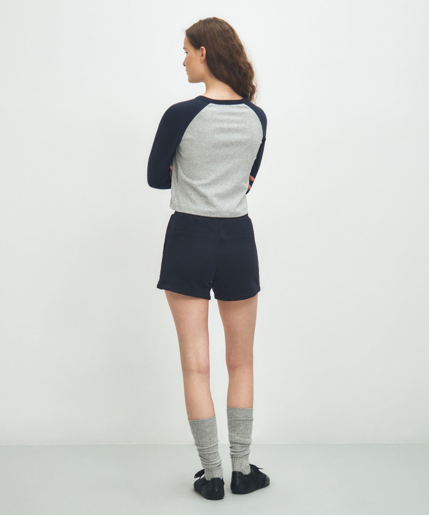 Marithe & Francois Girbaud - Basic Sweat Shorts (Navy) product image 5 | TRAB K-Fashion Australia