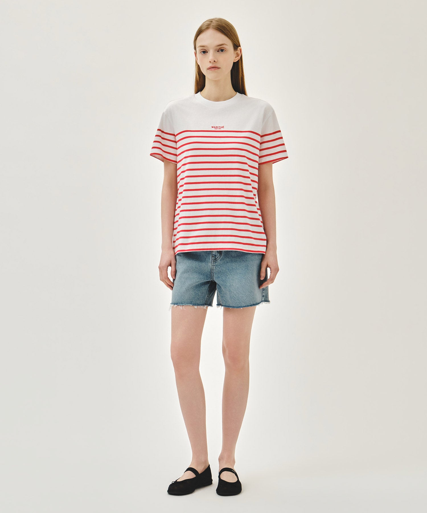 Marithe & Francois Girbaud - Block Stripe Tee (Red) product image 5 | TRAB K-Fashion Australia