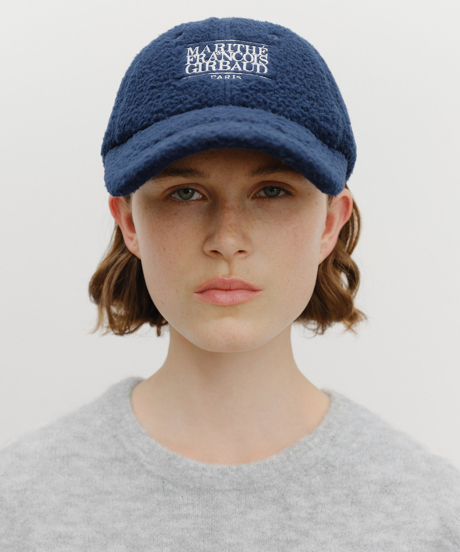 Marithe & Francois Girbaud - Classic Logo Fleece Ball Cap (Navy) product image 5 | TRAB K-Fashion Australia