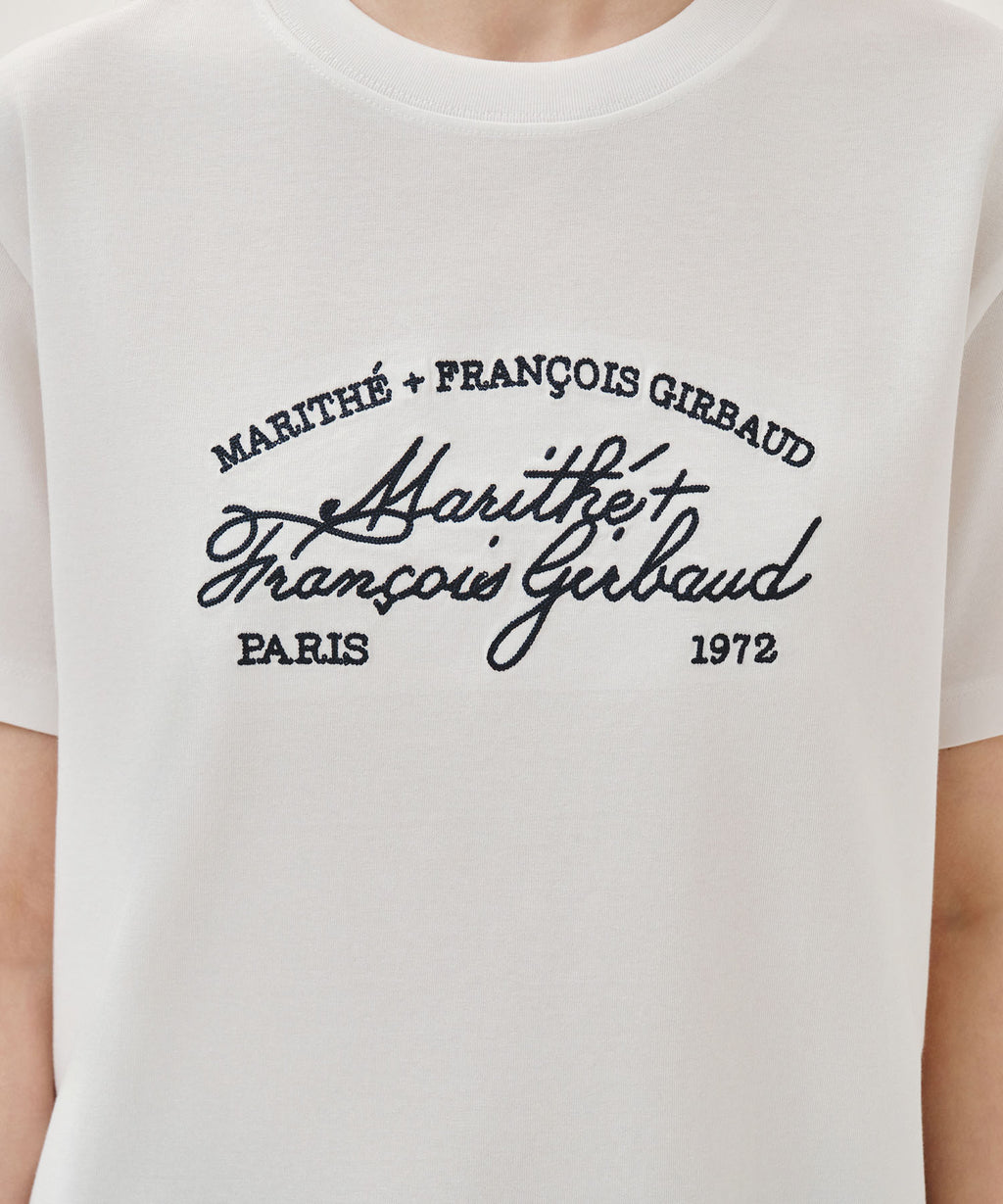 Marithe & Francois Girbaud - Logo Tee+nylon Shorts Set-up (White) product image 5 | TRAB K-Fashion Australia