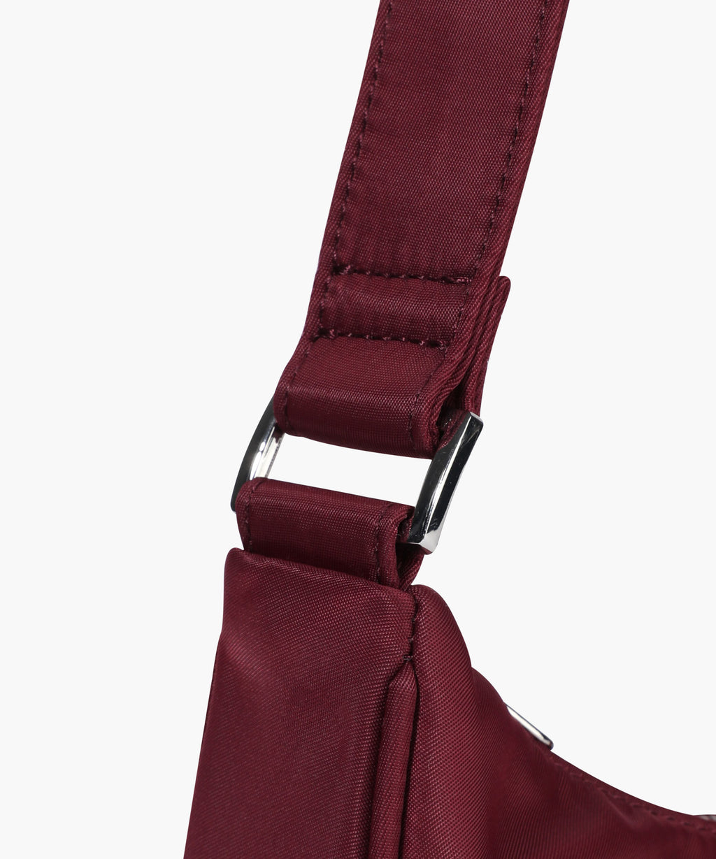 Marithe & Francois Girbaud - Classic Logo Hobo Bag (Burgundy) product image 5 | TRAB K-Fashion Australia
