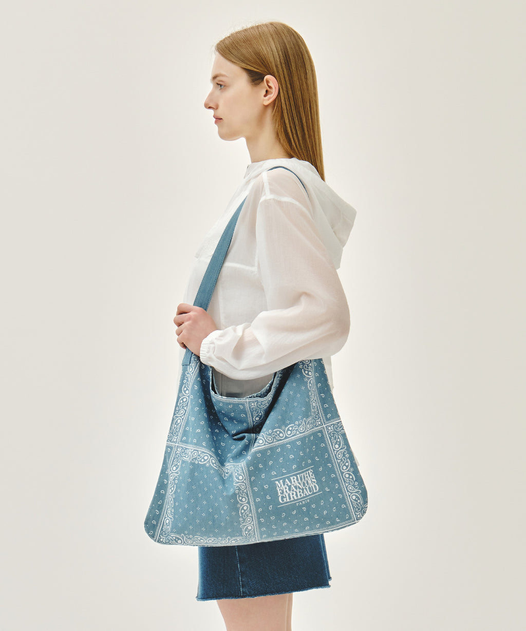 Marithe & Francois Girbaud - Bandana One Shoulder Eco Bag (Blue) product image 5 | TRAB K-Fashion Australia