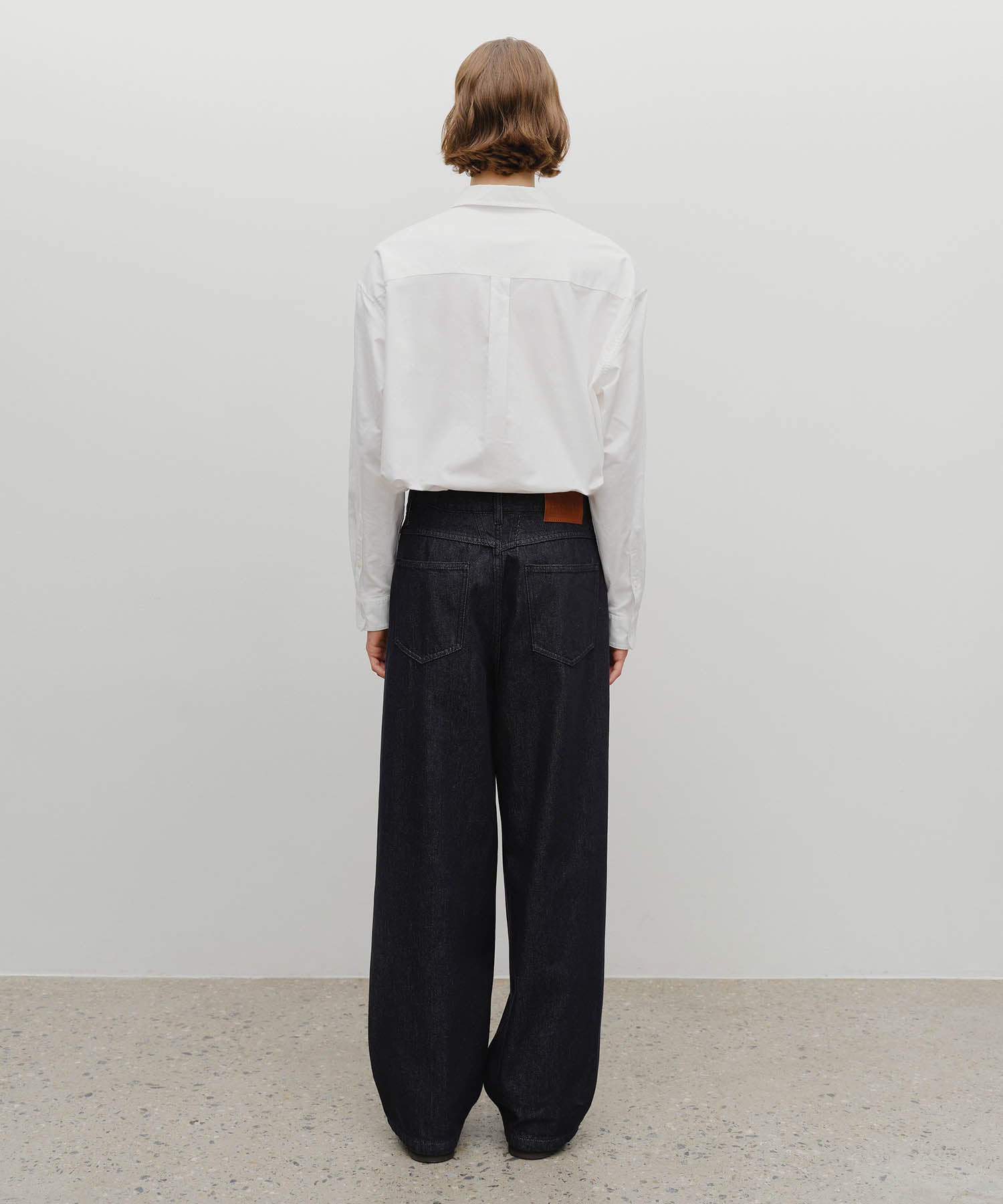 Marithe & Francois Girbaud - Wide Raw Denim Pants (Dark Blue) product image 5 | TRAB K-Fashion Australia
