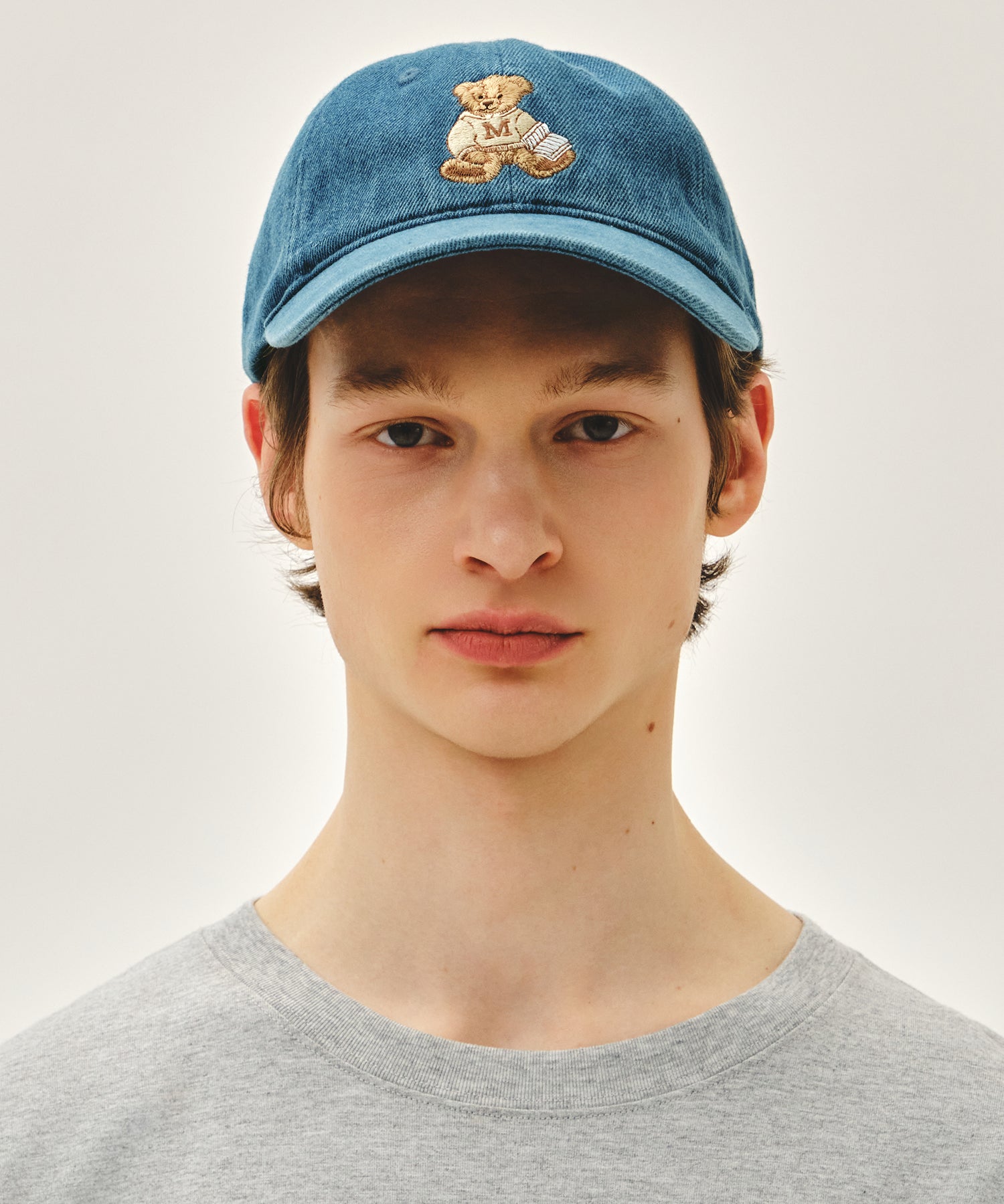Marithe & Francois Girbaud - Reading Club Doodle Bear Cap (Blue) product image 5 | TRAB K-Fashion Australia