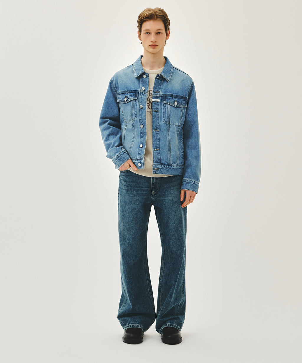 Marithe & Francois Girbaud - Denim Trucker Jacket (Light Blue) product image 5 | TRAB K-Fashion Australia