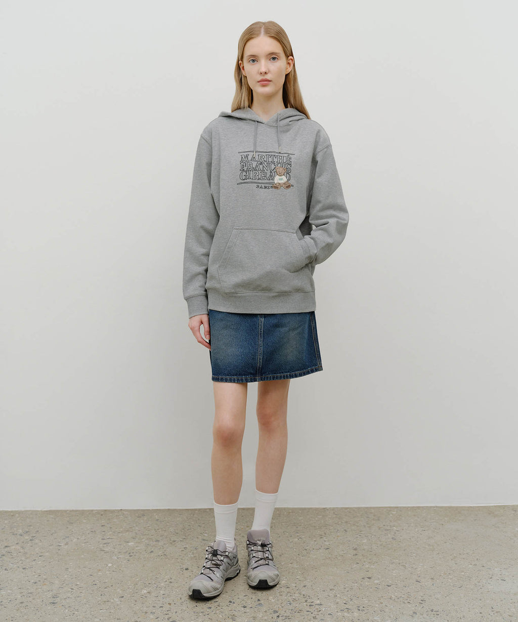 Marithe & Francois Girbaud - Doodle Classic Bear Hoodie (Heather Gray) product image 5 | TRAB K-Fashion Australia