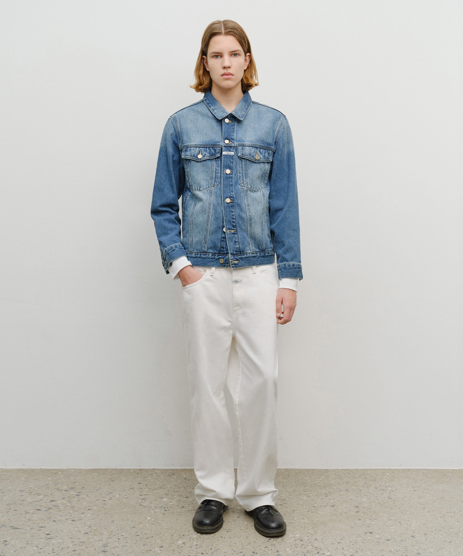 Marithe & Francois Girbaud - Denim Trucker Jacket (Blue) product image 5 | TRAB K-Fashion Australia