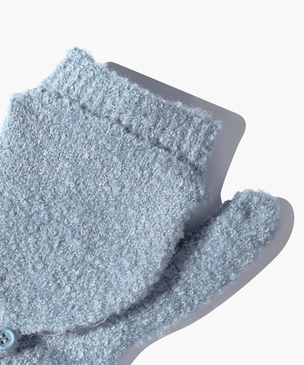 Marithe & Francois Girbaud - Regular Logo Mittens (Ash Blue) product image 5 | TRAB K-Fashion Australia