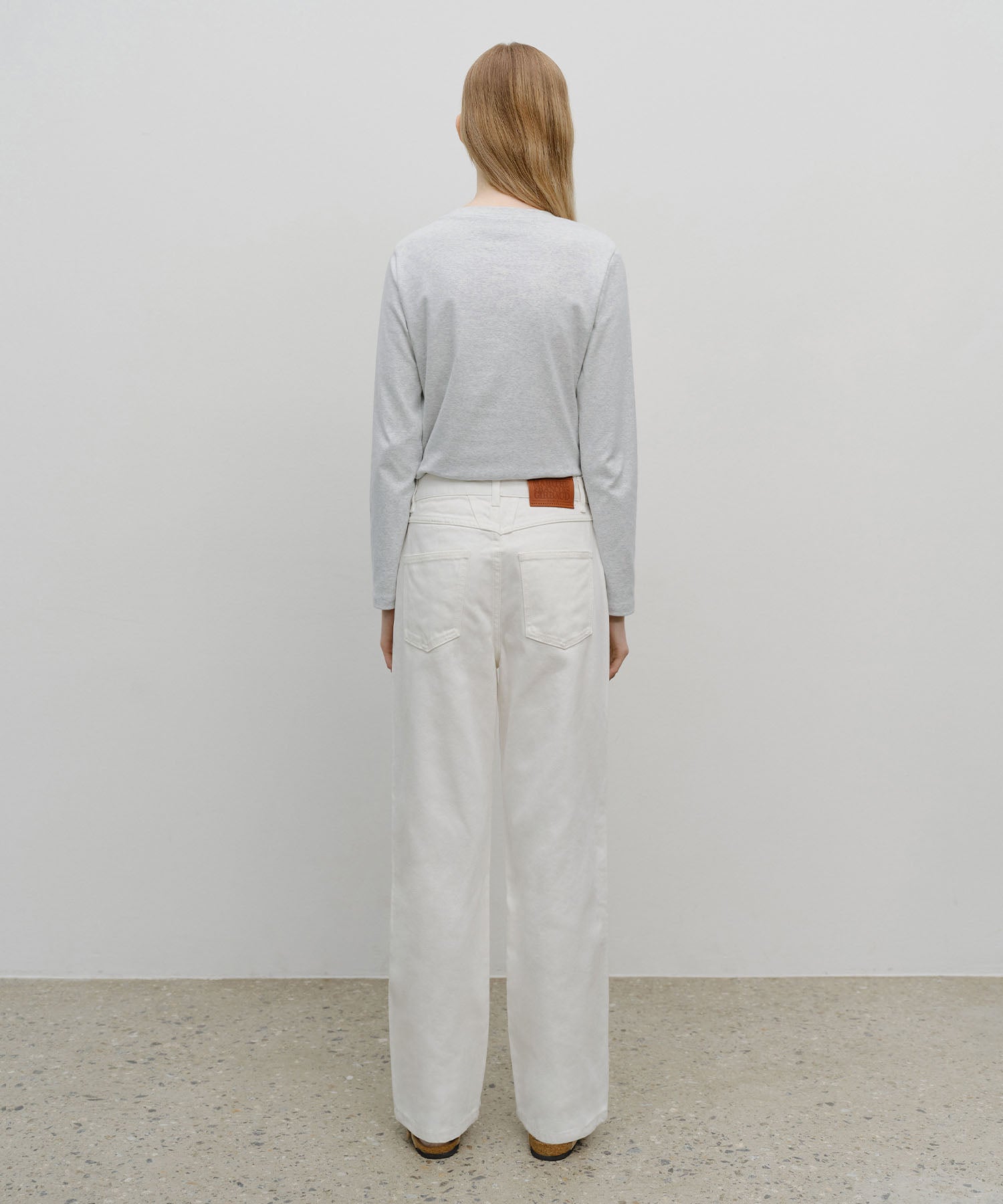 Marithe & Francois Girbaud - High Straight Denim Pants (White) product image 5 | TRAB K-Fashion Australia