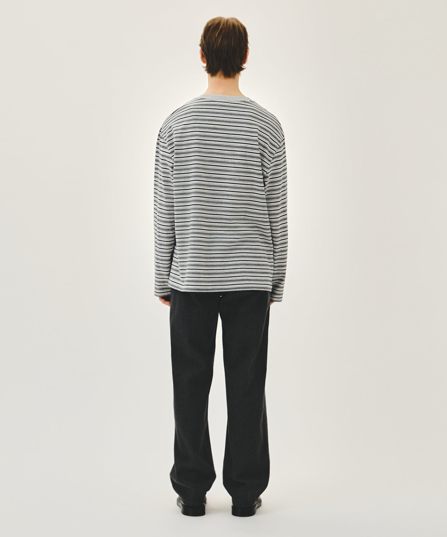 Marithe & Francois Girbaud - High Straight Stripe Denim Pants (Black) product image 5 | TRAB K-Fashion Australia