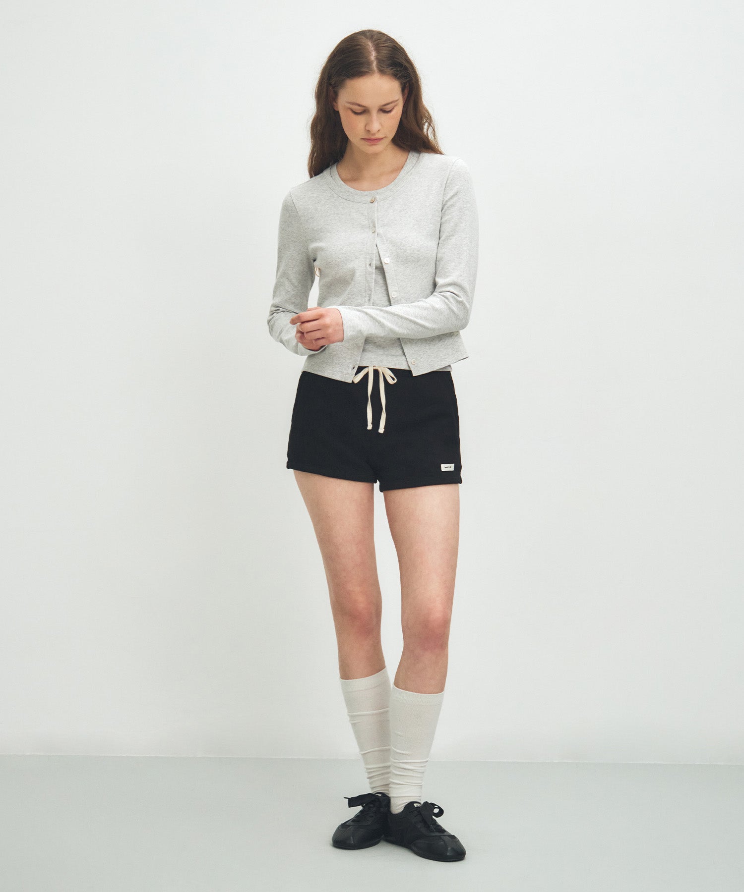 Marithe & Francois Girbaud - Basic Cotton Cardigan (Light Heather Gray) product image 5 | TRAB K-Fashion Australia