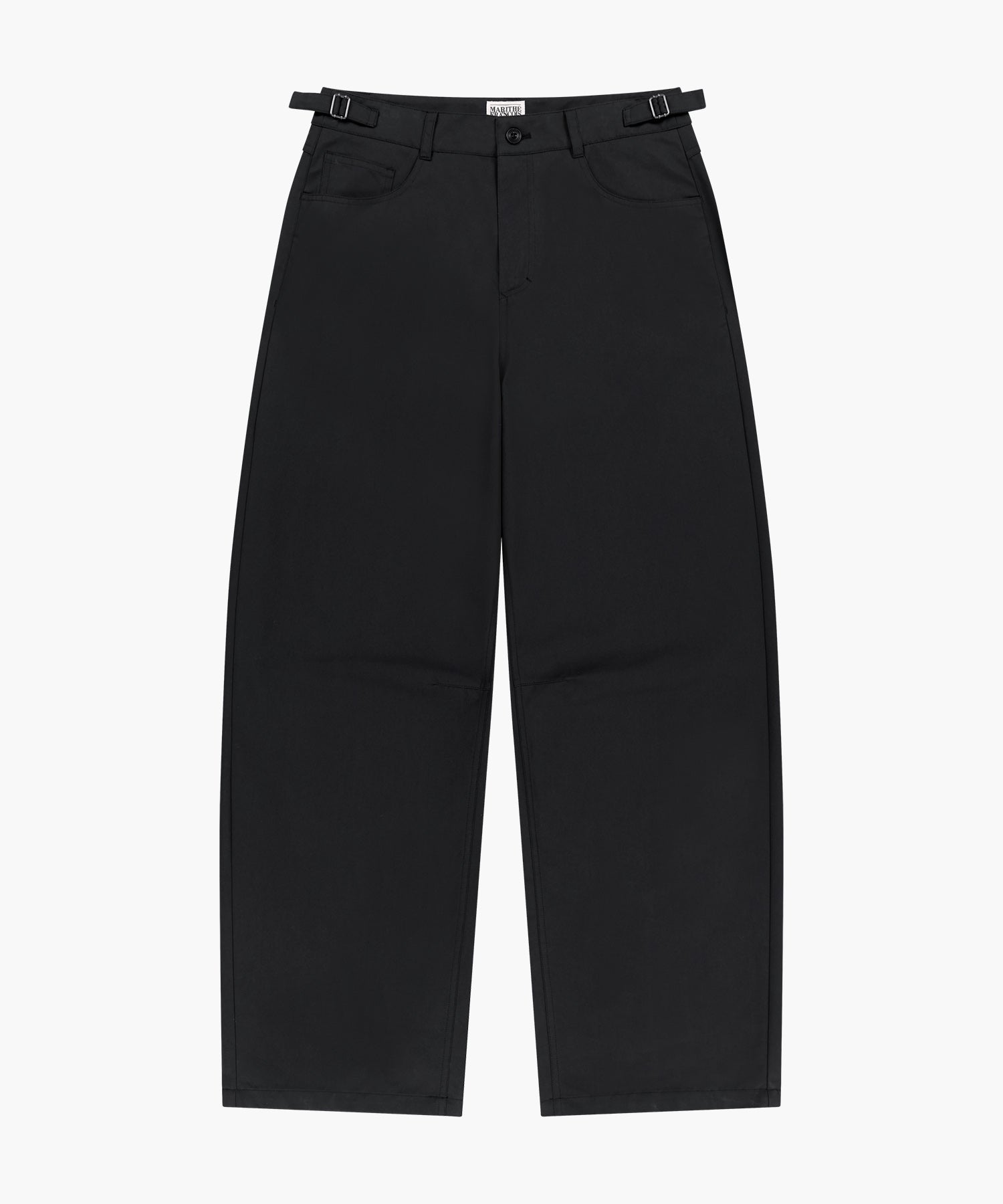 Marithe & Francois Girbaud - Curved Chino Pants (Black) product image 5 | TRAB K-Fashion Australia