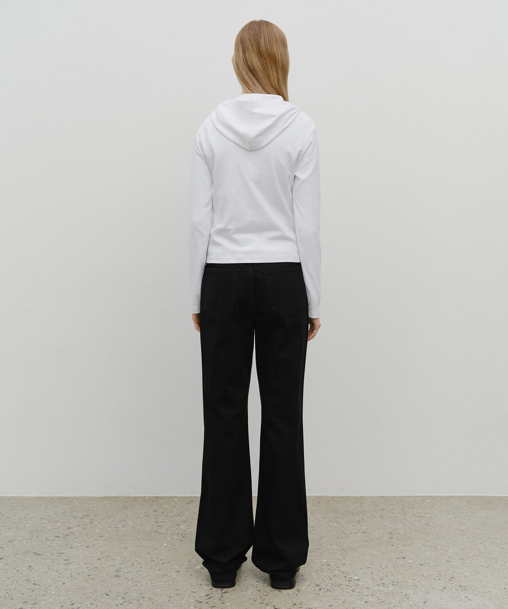 Marithe & Francois Girbaud - Slim Boot-cut Denim Pants (Black) product image 5 | TRAB K-Fashion Australia