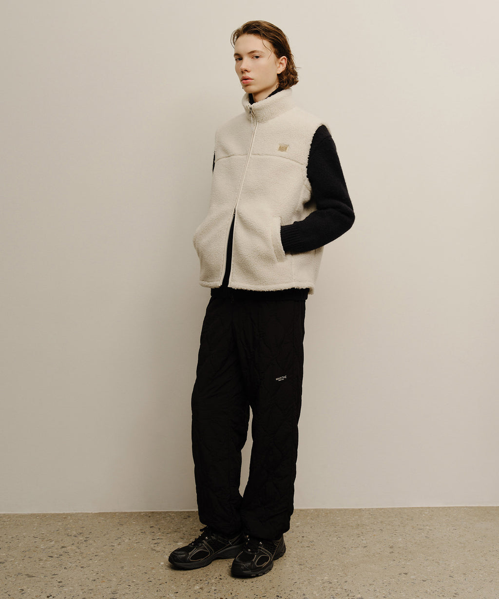 Marithe & Francois Girbaud - Marithe Sport Fleece Vest (Ivory) product image 5 | TRAB K-Fashion Australia