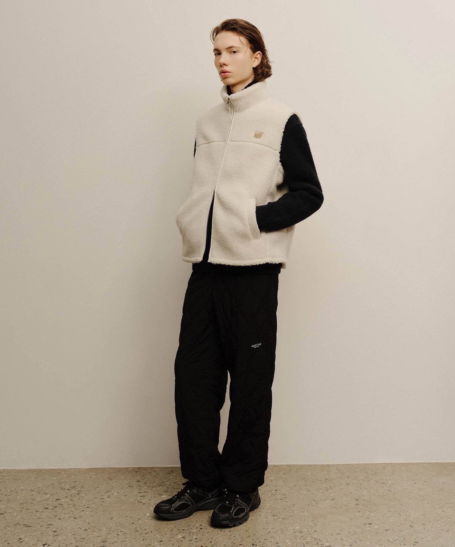 Marithe & Francois Girbaud - Marithe Sport Fleece Vest (Ivory) product image 5 | TRAB K-Fashion Australia