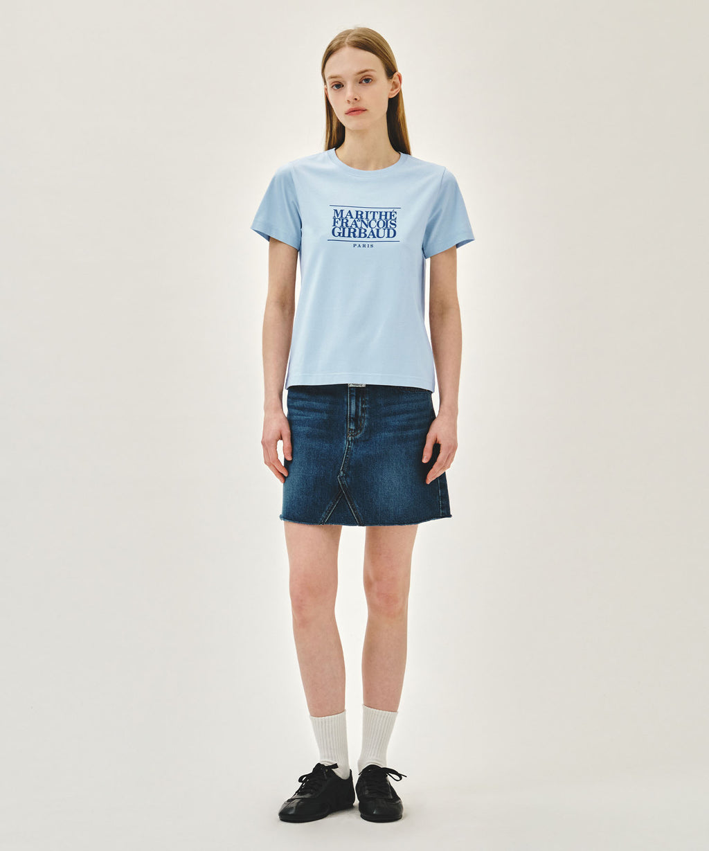 Marithe & Francois Girbaud - Classic Logo Tee (Ice Blue) product image 5 | TRAB K-Fashion Australia