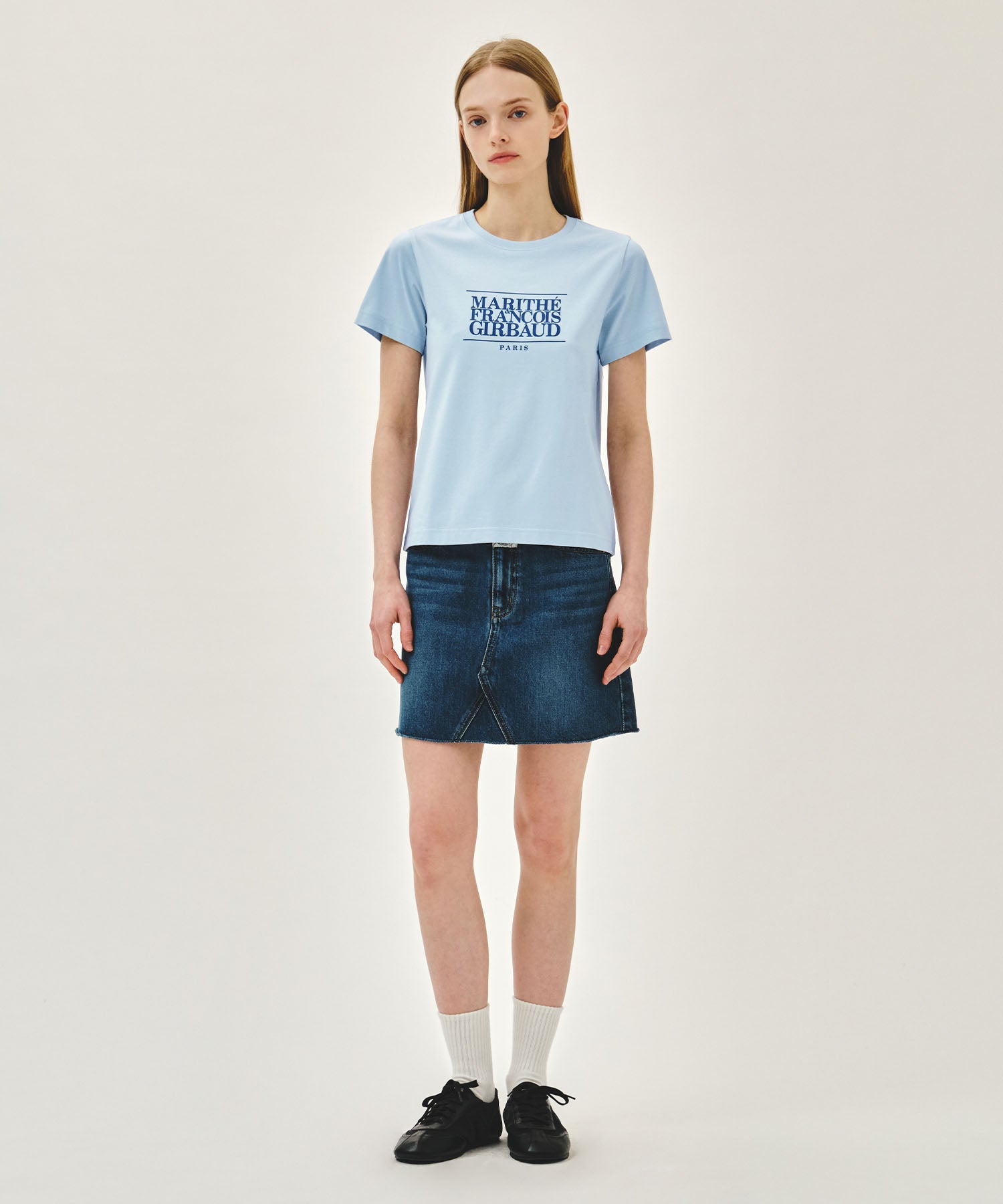 Marithe & Francois Girbaud - Classic Logo Tee (Ice Blue) product image 5 | TRAB K-Fashion Australia