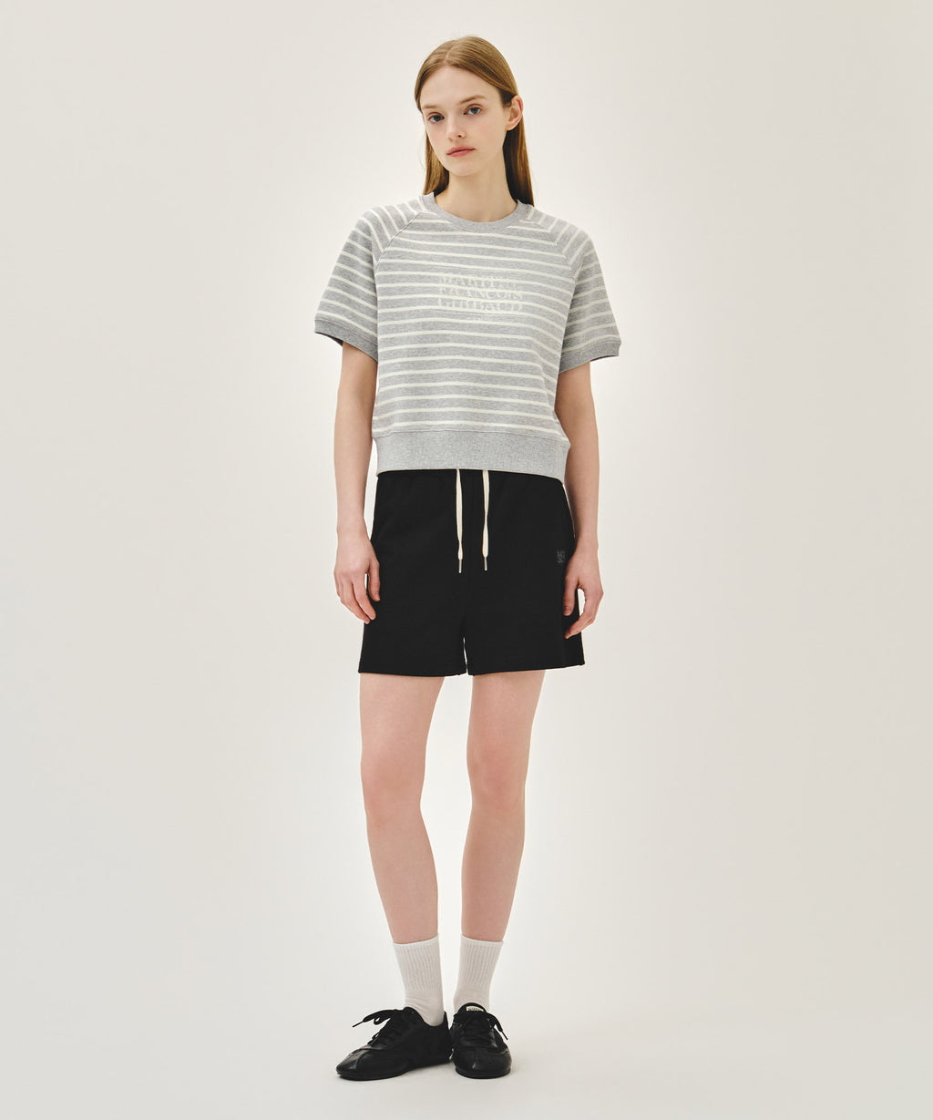 Marithe & Francois Girbaud - Vintage Classic Logo Half Sweatshirt (Melange Gray) product image 5 | TRAB K-Fashion Australia