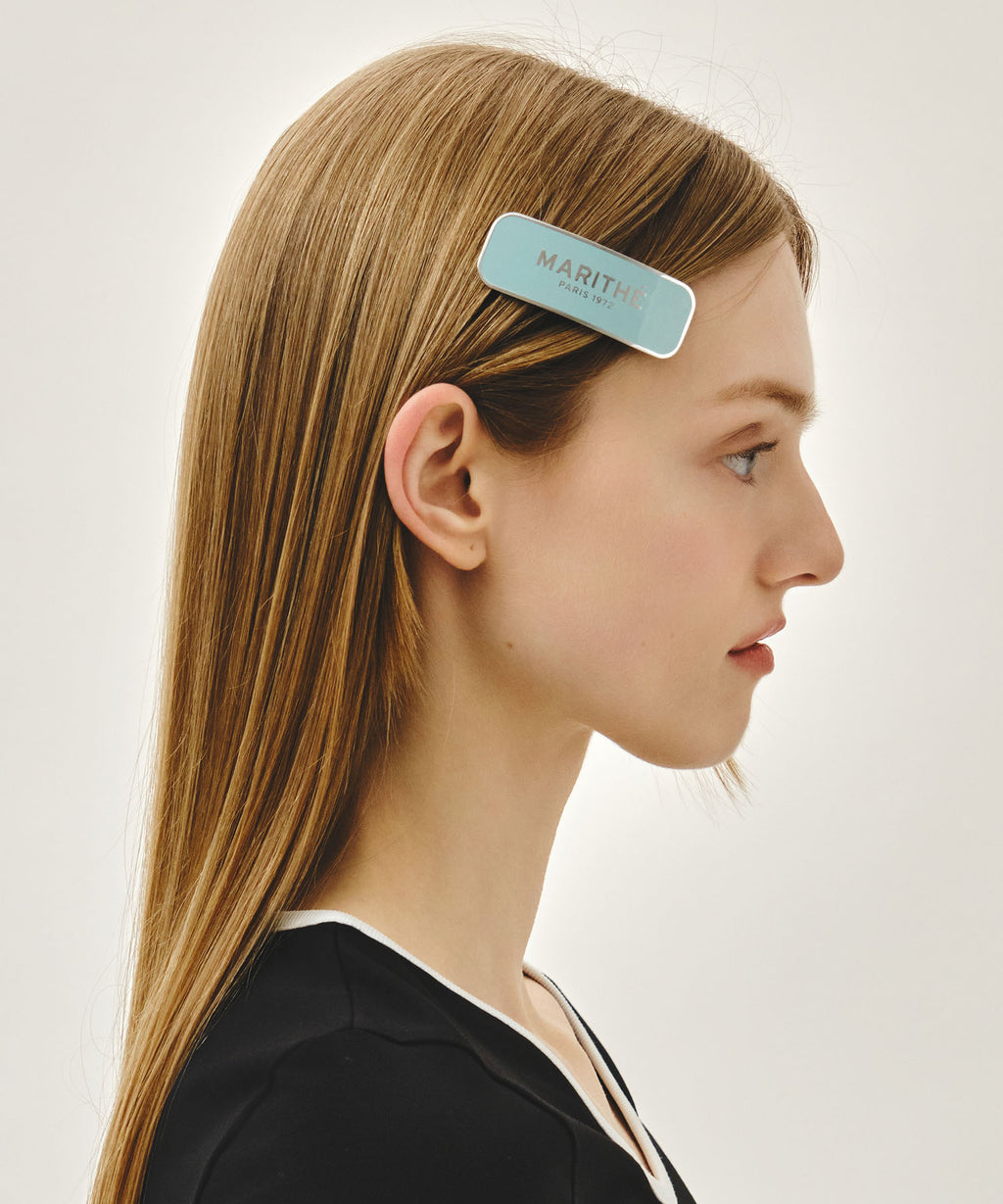 Marithe & Francois Girbaud - Regular Logo Enamel Hair Pin (Sky Blue) product image 7 | TRAB K-Fashion Australia