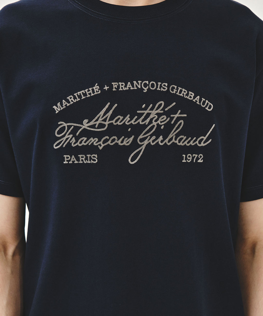 Marithe & Francois Girbaud - Logo Tee+nylon Shorts Set-up (Navy) product image 5 | TRAB K-Fashion Australia