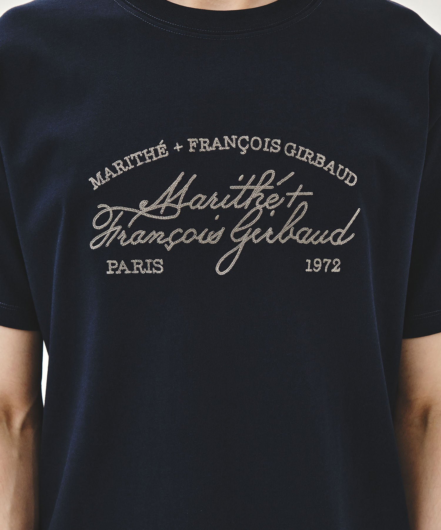 Marithe & Francois Girbaud - Logo Tee+nylon Shorts Set-up (Navy) product image 5 | TRAB K-Fashion Australia