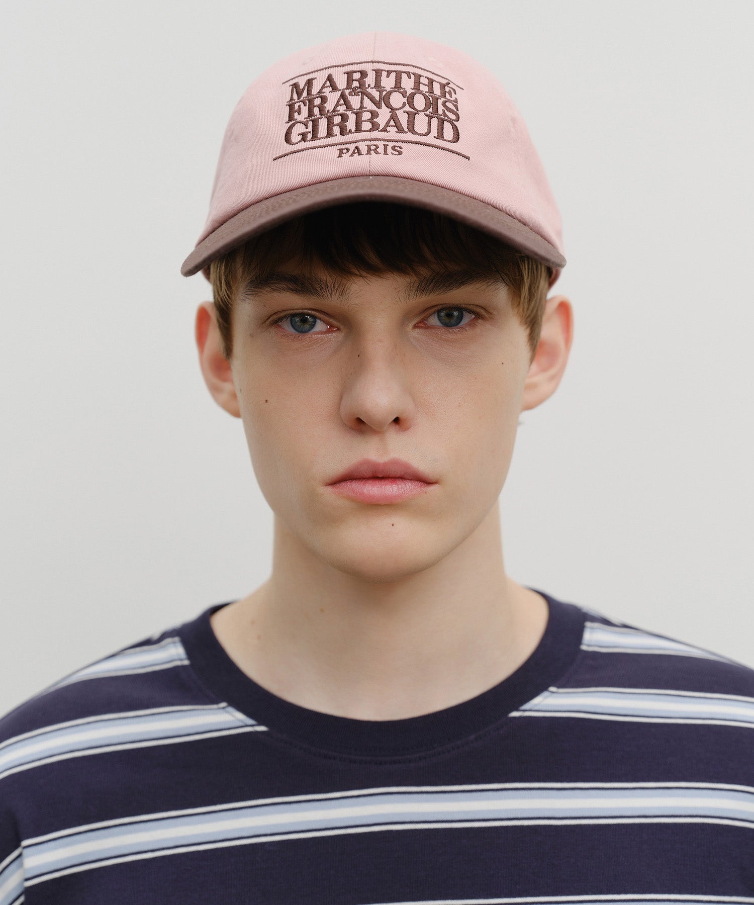 Marithe & Francois Girbaud - Classic Logo 6panel Color Block Cap (Dark Brown) product image 5 | TRAB K-Fashion Australia