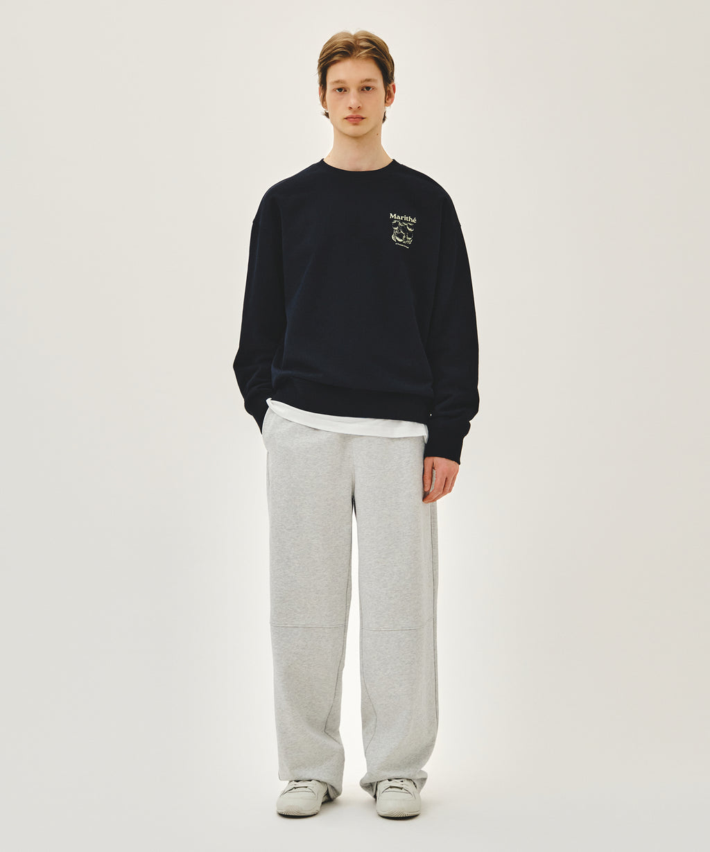 Marithe & Francois Girbaud - Lemon Graphic Oversized Sweatshirt (Navy) product image 5 | TRAB K-Fashion Australia