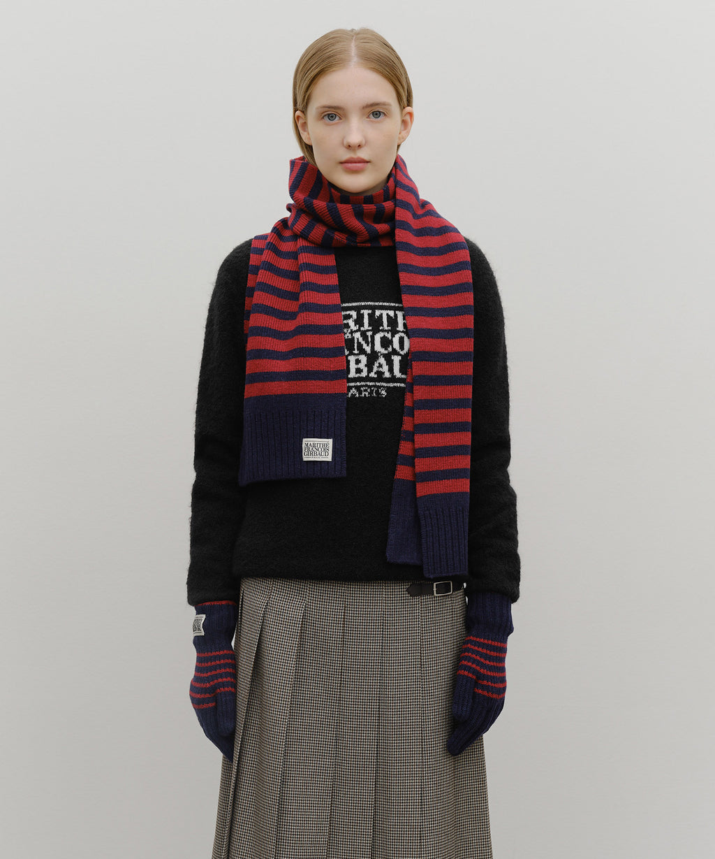 Marithe & Francois Girbaud - Classic Logo Muffler (Red) product image 4 | TRAB K-Fashion Australia