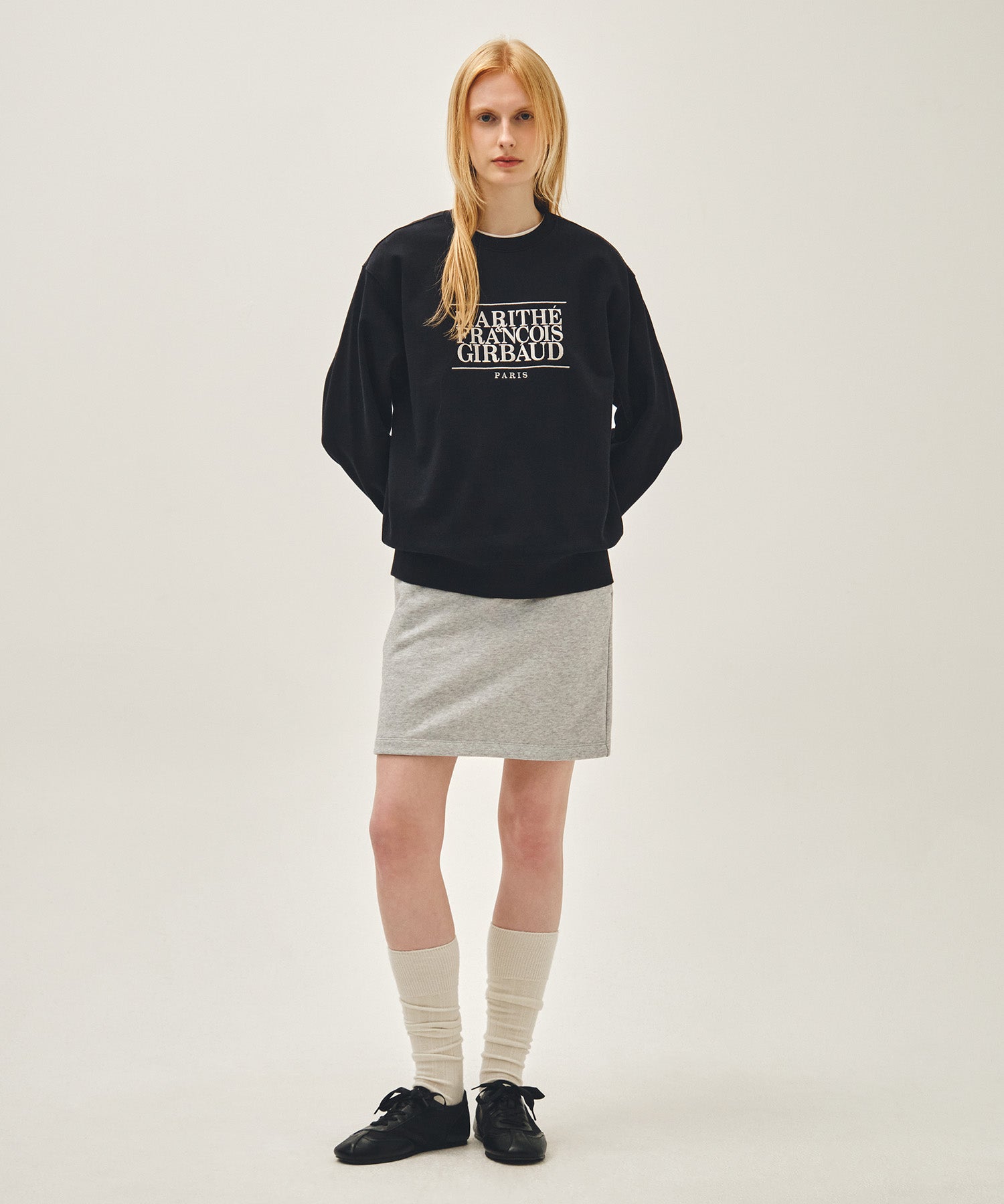 Marithe & Francois Girbaud - Classic Logo Embroidery Sweatshirt (Navy) product image 5 | TRAB K-Fashion Australia