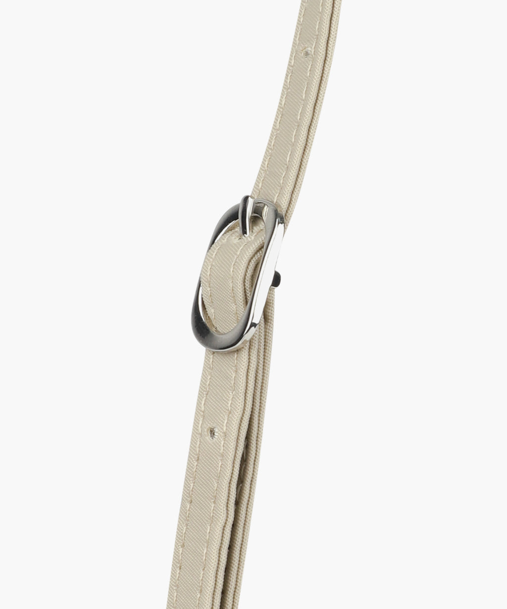 Marithe & Francois Girbaud - Classic Logo Nylon Box Bag (Beige) product image 5 | TRAB K-Fashion Australia