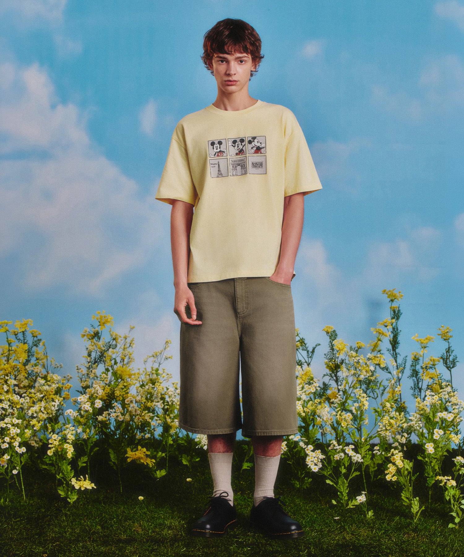 Marithe & Francois Girbaud - Mickey_filmstrip Tee (Butter) product image 5 | TRAB K-Fashion Australia