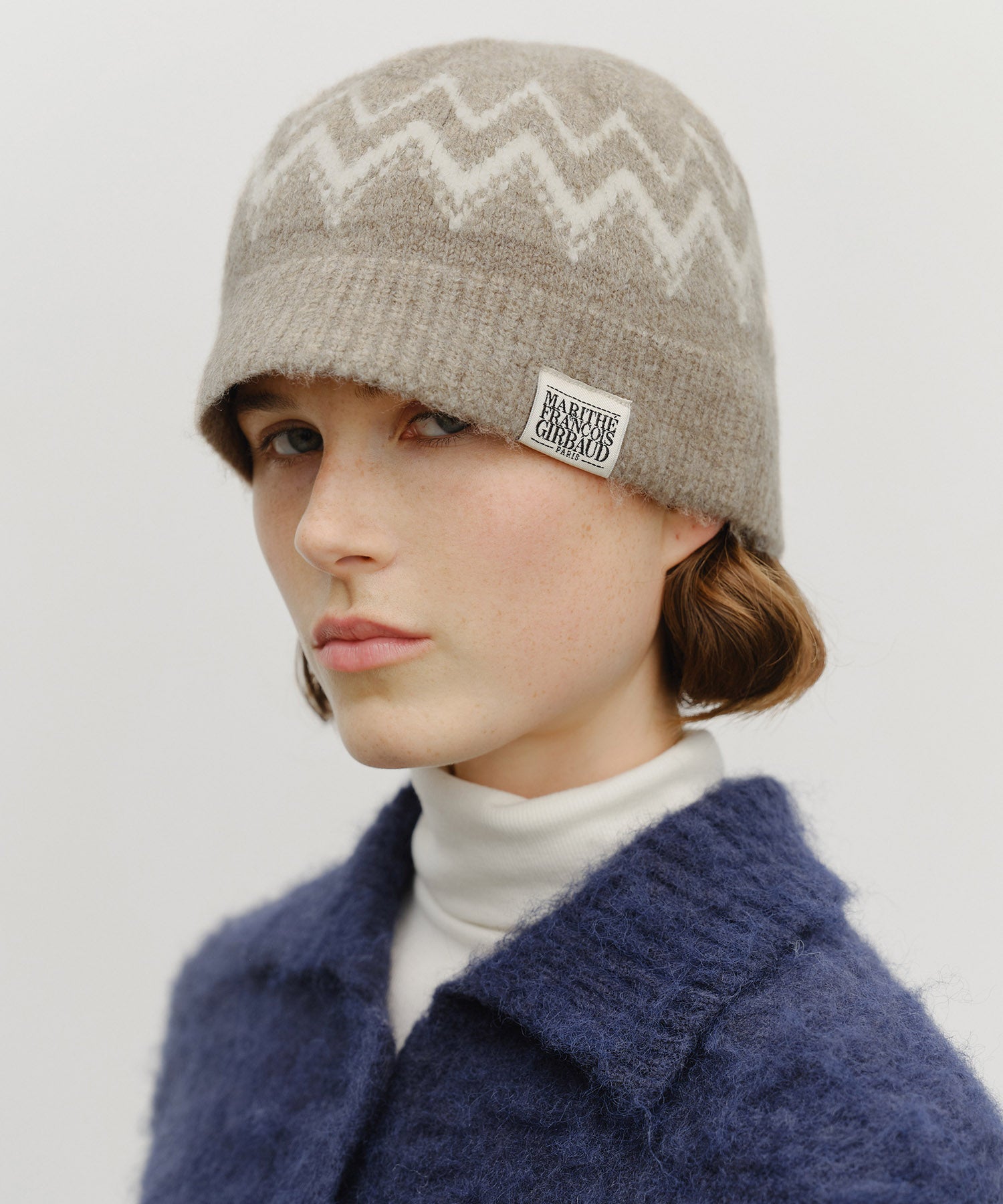 Marithe & Francois Girbaud - Fairisle Beanie (Beige) product image 5 | TRAB K-Fashion Australia