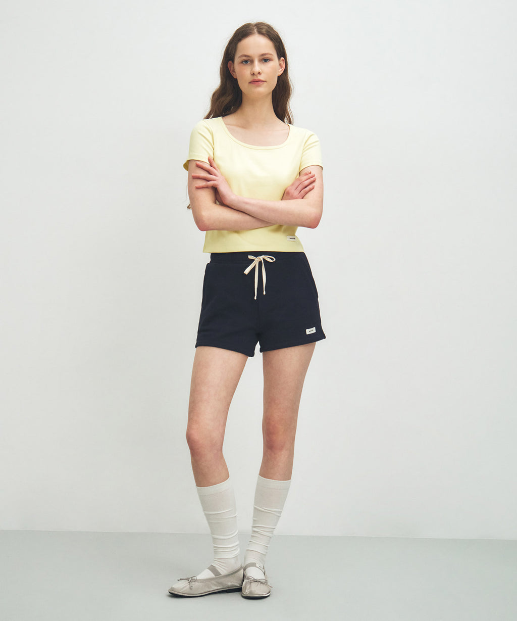 Marithe & Francois Girbaud - Basic Crop Tee (Light Yellow) product image 5 | TRAB K-Fashion Australia