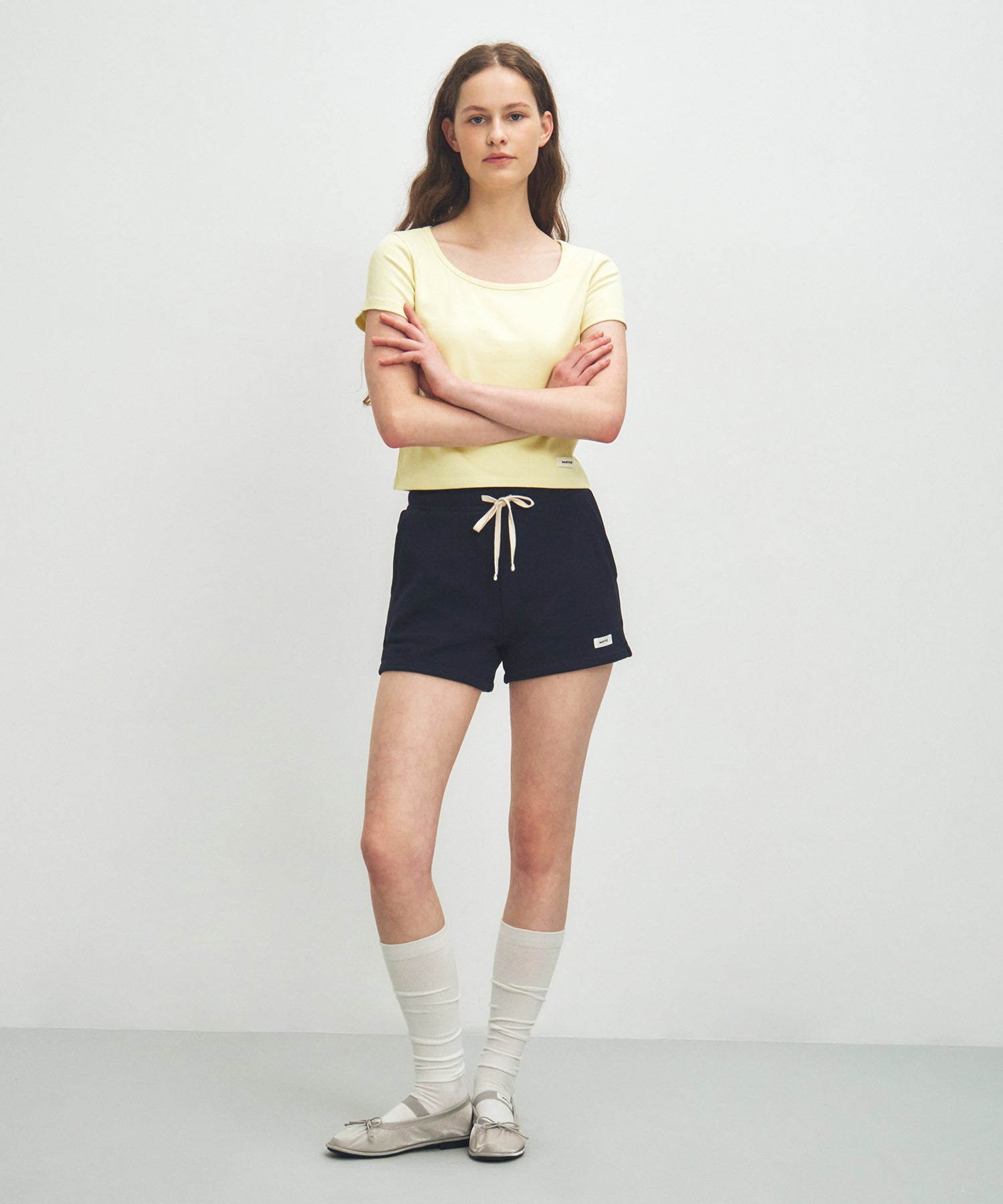 Marithe & Francois Girbaud - Basic Crop Tee (Light Yellow) product image 5 | TRAB K-Fashion Australia