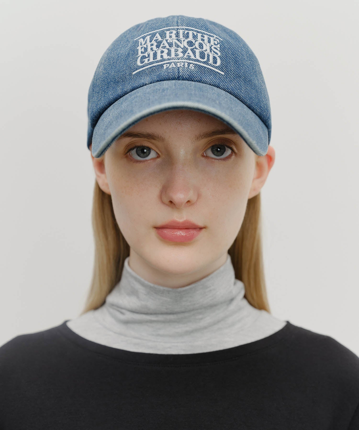 Marithe & Francois Girbaud - Denim Washing Classic Logo Covered Cap (Blue) product image 5 | TRAB K-Fashion Australia
