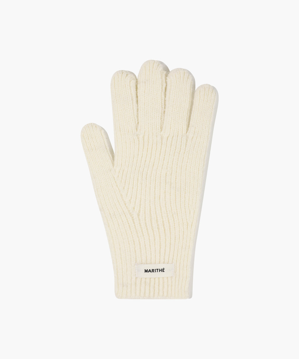 Marithe & Francois Girbaud - Regular Logo Muffler&glove (Cream) product image 5 | TRAB K-Fashion Australia