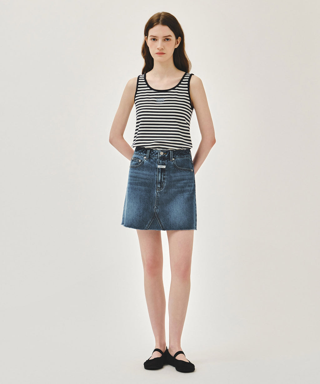 Marithe & Francois Girbaud - Small Classic Logo Sleeveless (Dark Navy) product image 5 | TRAB K-Fashion Australia