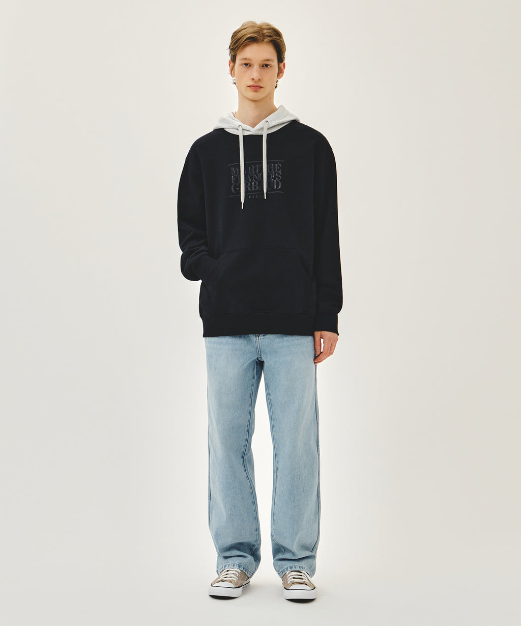 Marithe & Francois Girbaud - Shadow Classic Logo Color Block Hoodie (Navy) product image 5 | TRAB K-Fashion Australia