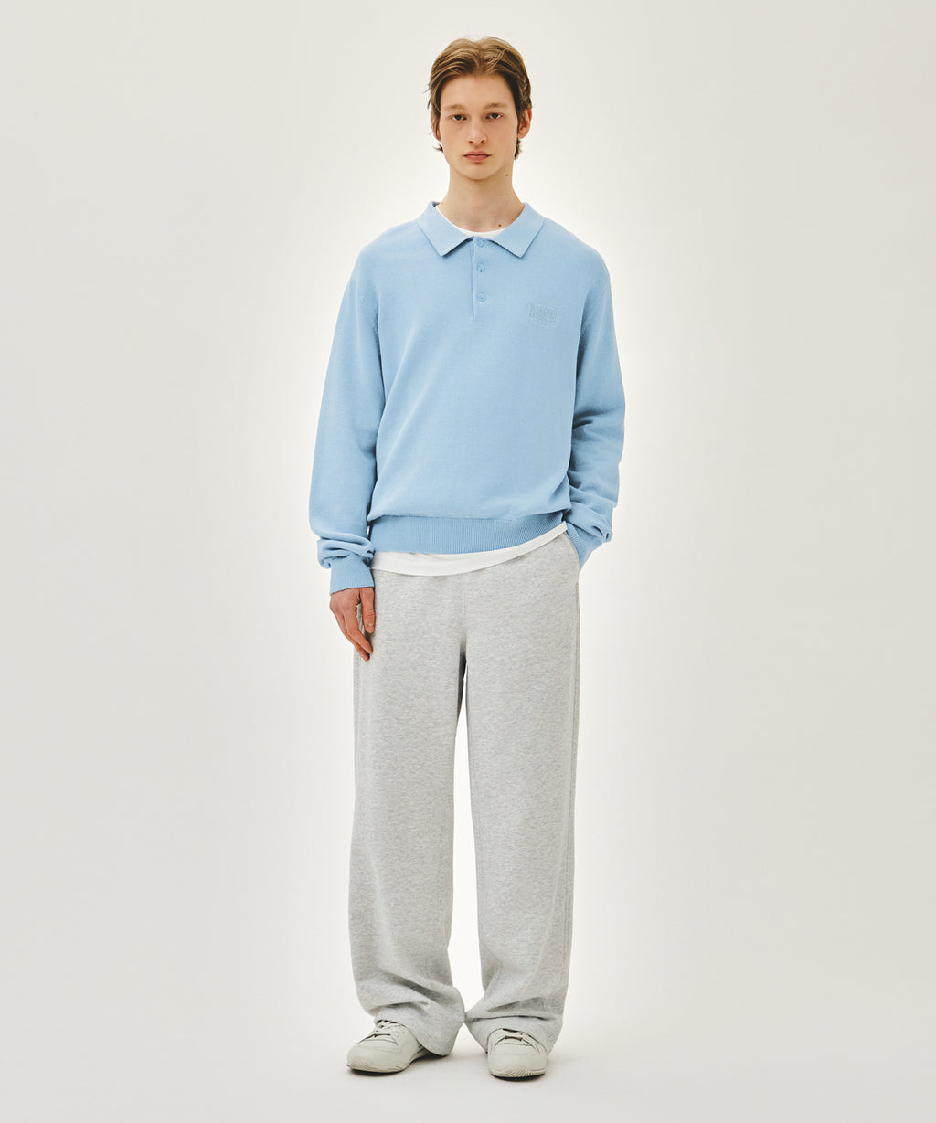 Marithe & Francois Girbaud - Small Classic Logo Collar Knit (Sky Blue) product image 5 | TRAB K-Fashion Australia