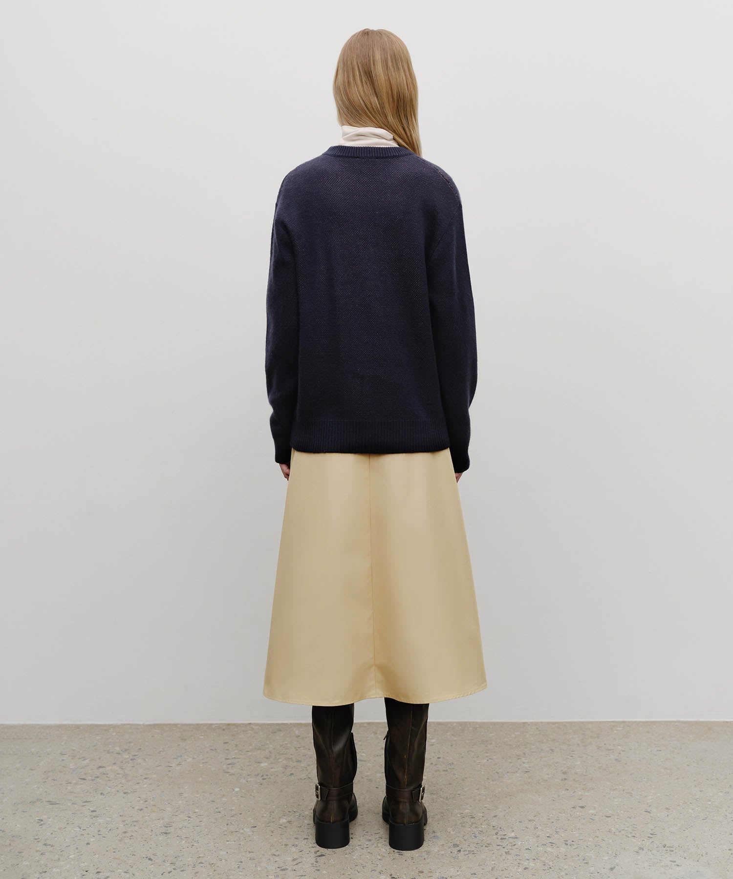 Marithe & Francois Girbaud - Semi Flare Skirt (Beige) product image 5 | TRAB K-Fashion Australia