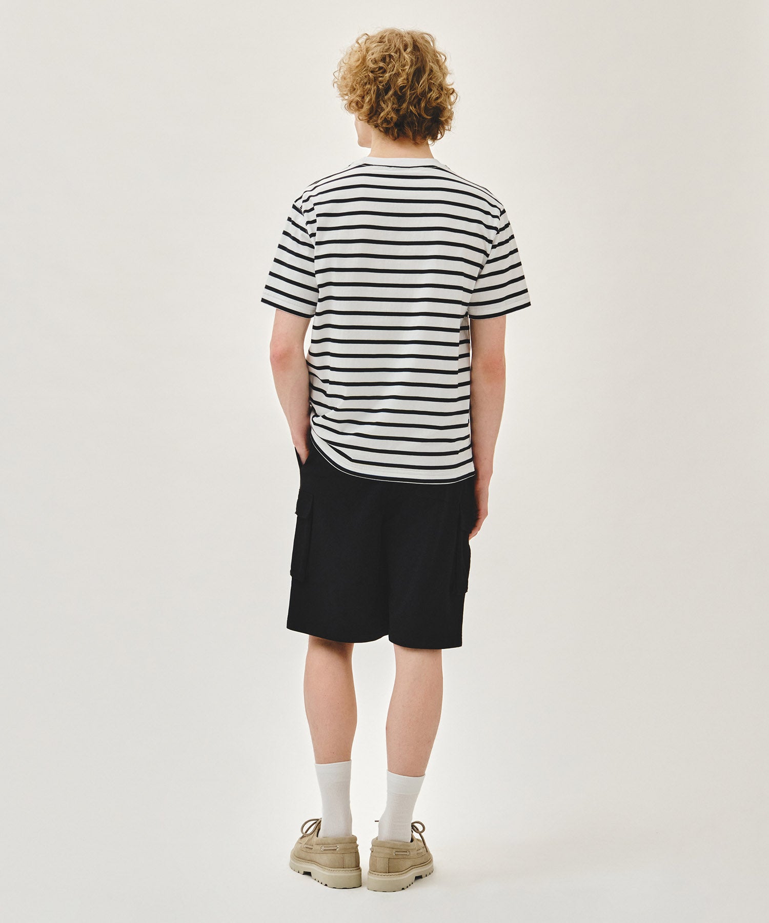 Marithe & Francois Girbaud - Classic Logo Cargo Sweat Shorts (Black) product image 5 | TRAB K-Fashion Australia