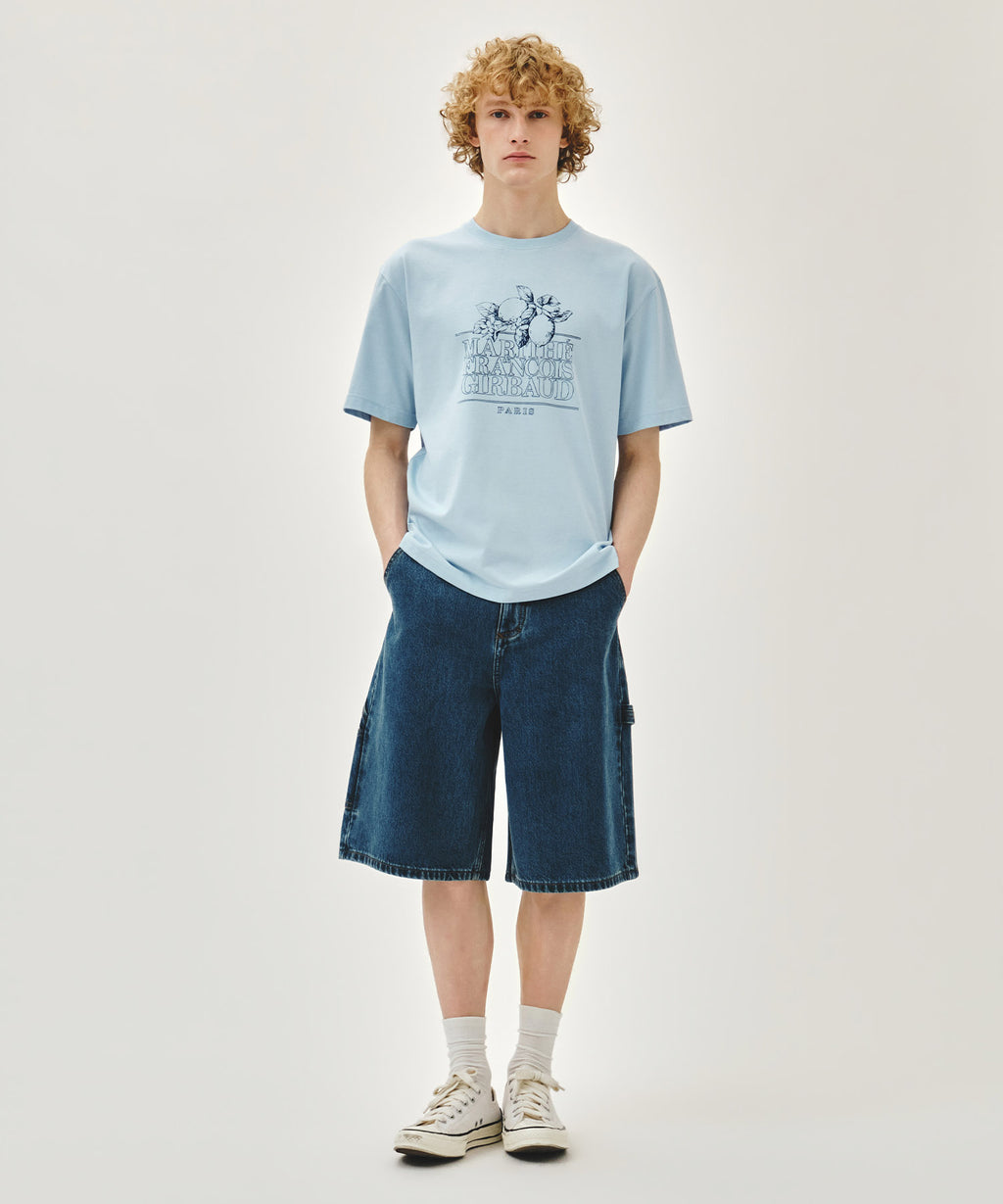 Marithe & Francois Girbaud - Aerocool Lemon Classic Logo Tee (Ice Blue) product image 5 | TRAB K-Fashion Australia