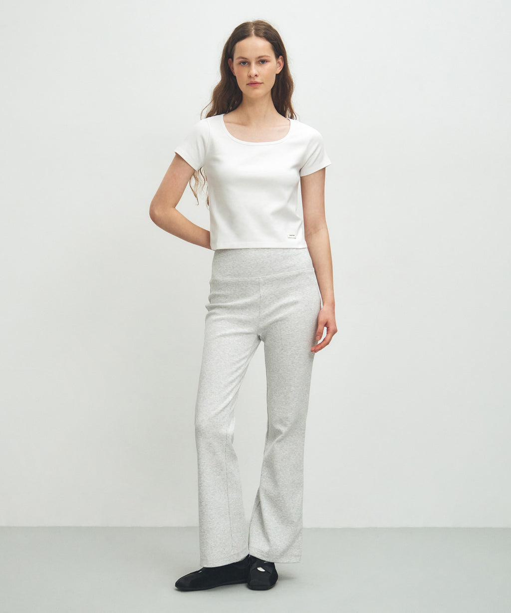 Marithe & Francois Girbaud - Basic Crop Tee (White) product image 5 | TRAB K-Fashion Australia