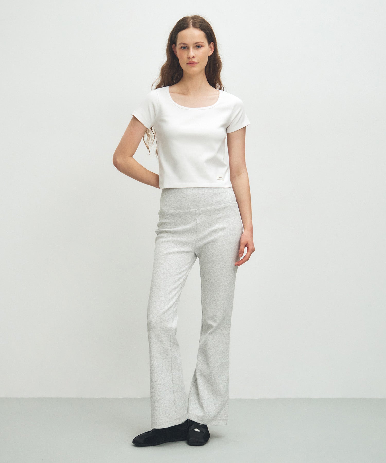 Marithe & Francois Girbaud - Basic Crop Tee (White) product image 5 | TRAB K-Fashion Australia