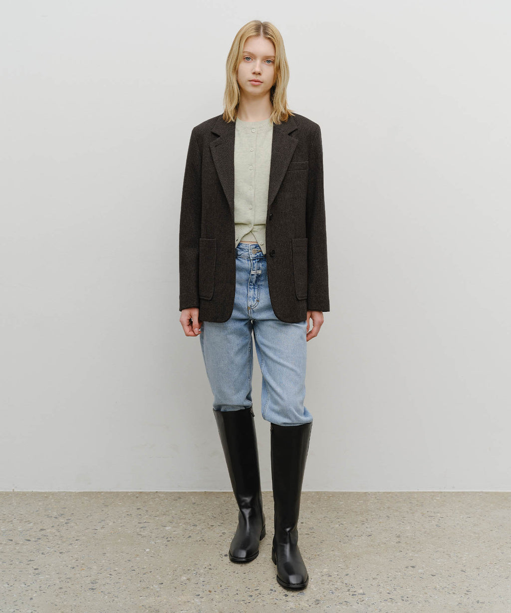 Marithe & Francois Girbaud - Wool Blazer Jacket (Brown) product image 5 | TRAB K-Fashion Australia