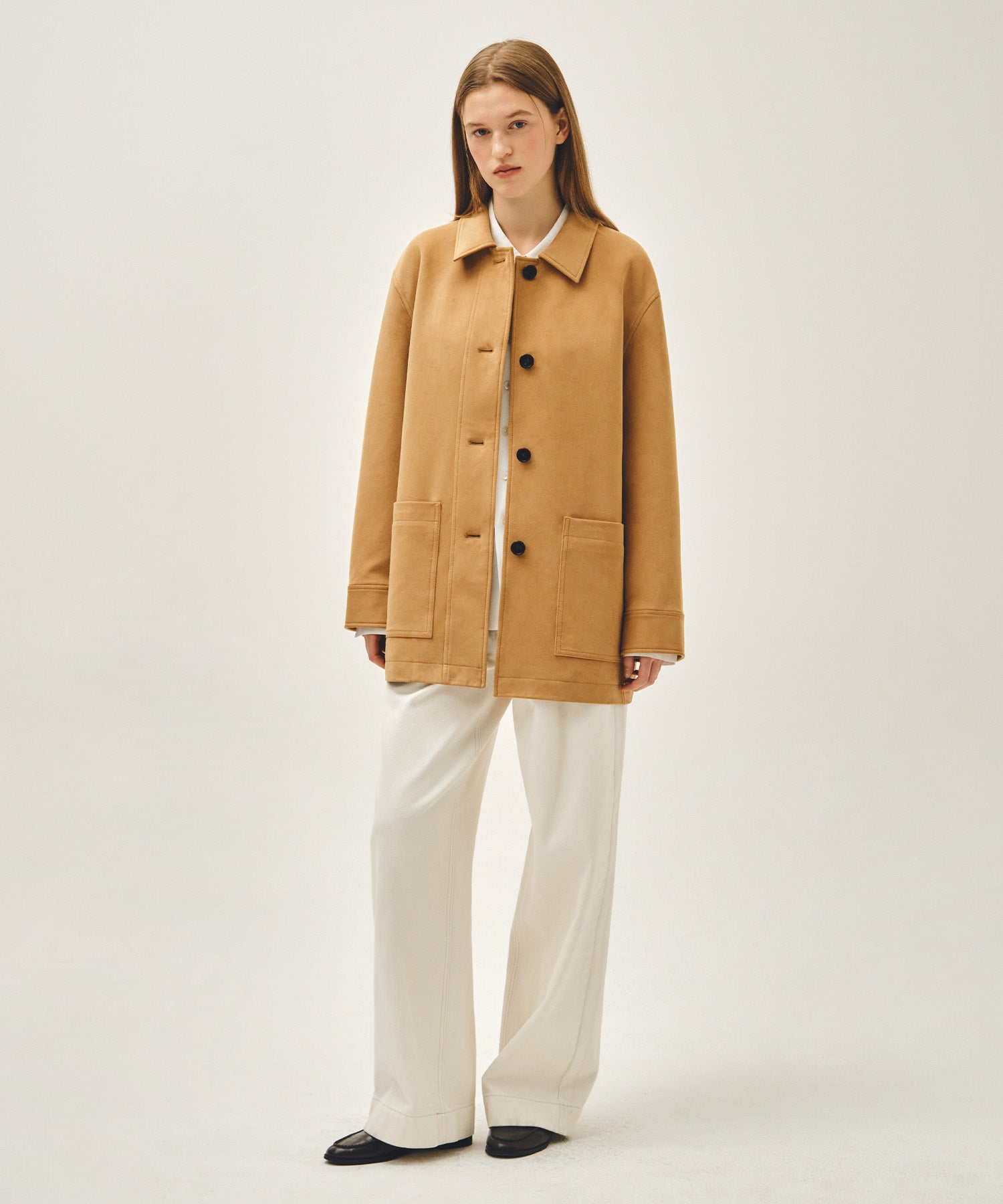 Marithe & Francois Girbaud - Faux Suede Collar Jacket (Camel) product image 5 | TRAB K-Fashion Australia
