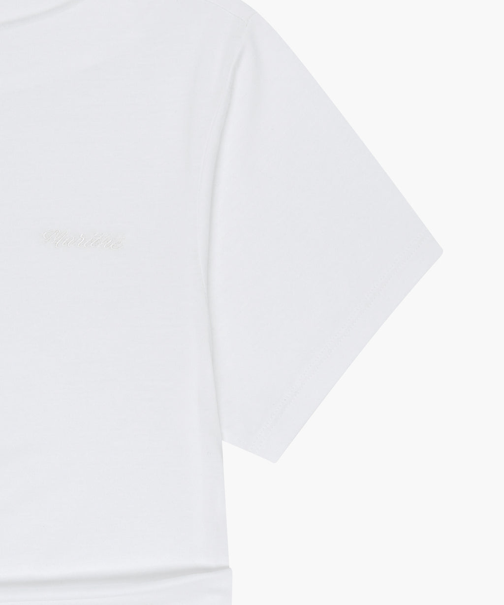 Marithe & Francois Girbaud - Waist Shirring Tee (White) product image 5 | TRAB K-Fashion Australia
