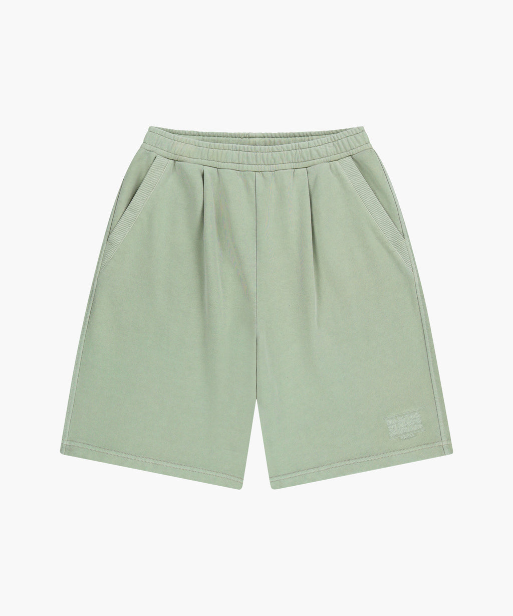 Marithe & Francois Girbaud - Outline Classic Logo Dyeing Bermuda Sweat Shorts (Mint) product image 5 | TRAB K-Fashion Australia