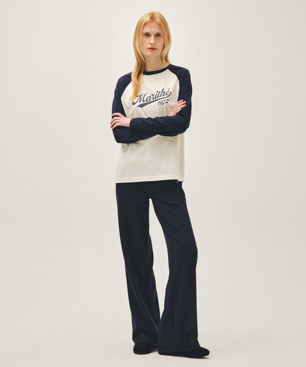 Marithe & Francois Girbaud - Sleeve Contrast Long Sleeve Tee (Navy) product image 5 | TRAB K-Fashion Australia